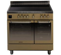 HOOVER  HVD9395IV Electric Range Cooker - Ivory & Stainless Steel